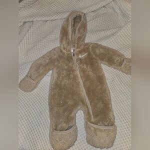 Nike Tan Fleece Baby Footie